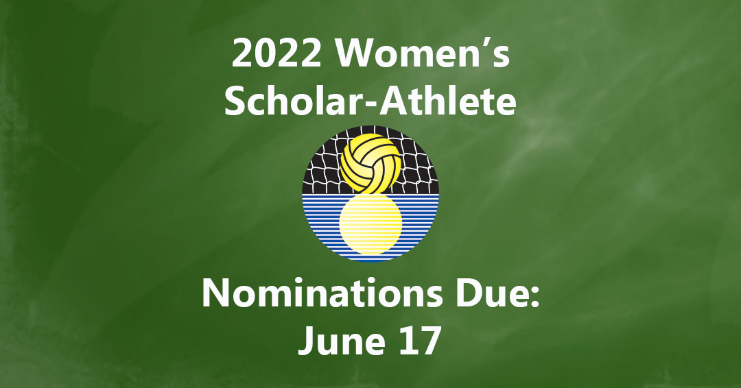 2021-22 Collegiate Water Polo Association Women’s Scholar-Athlete Team Nominations Due June 17
