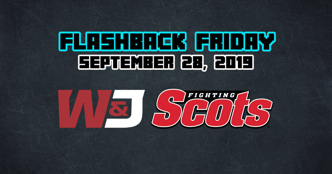 Flashback Friday: Washington & Jefferson College vs. Monmouth College (September 28, 2019)