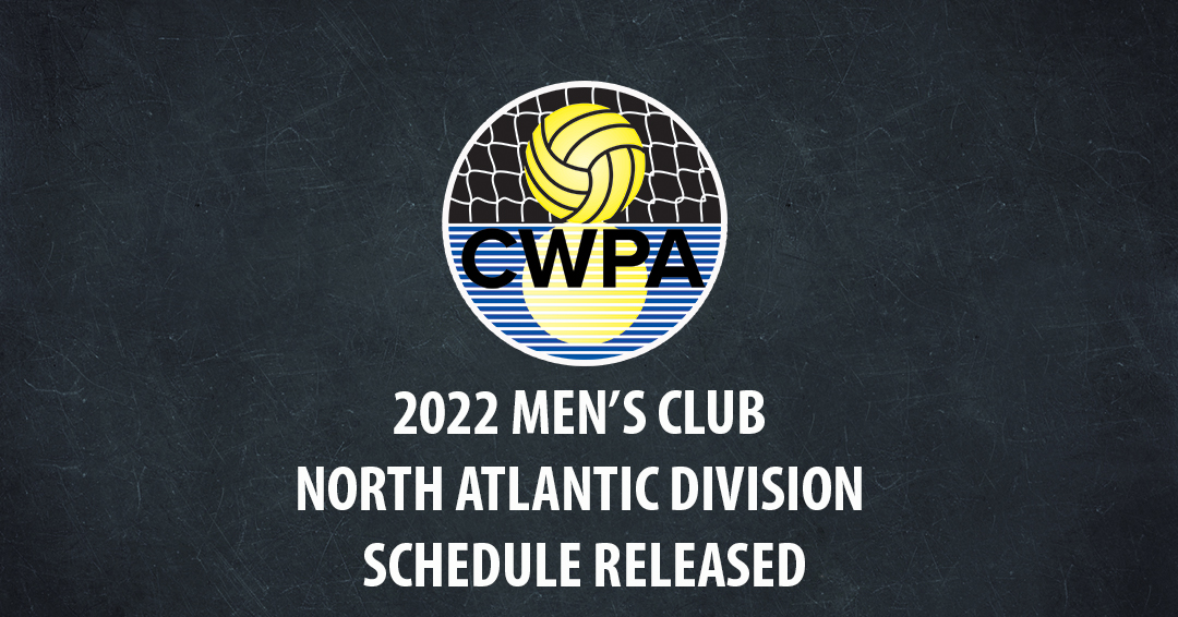 Collegiate Water Polo Association Releases 2022 Men’s Collegiate Club North Atlantic Division Schedule