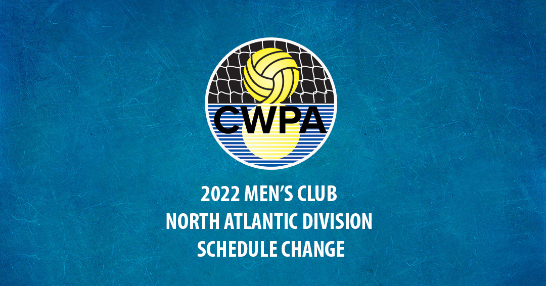 Collegiate Water Polo Association Releases Updated 2022 Men’s Collegiate Club North Atlantic Division Schedule