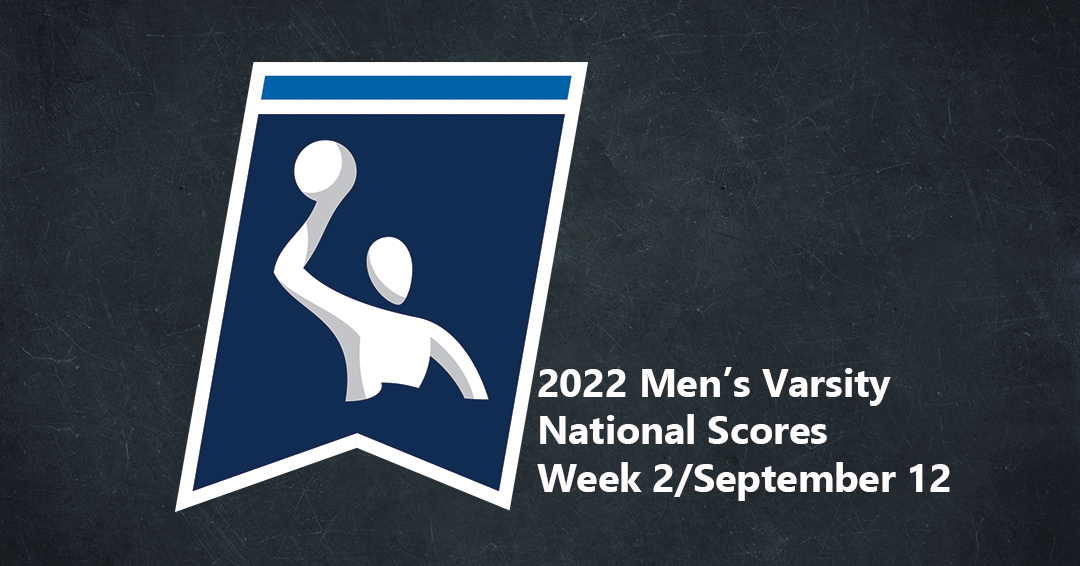 Collegiate Water Polo Association Releases 2022 Week 2/September 12 Men’s Varsity Scores