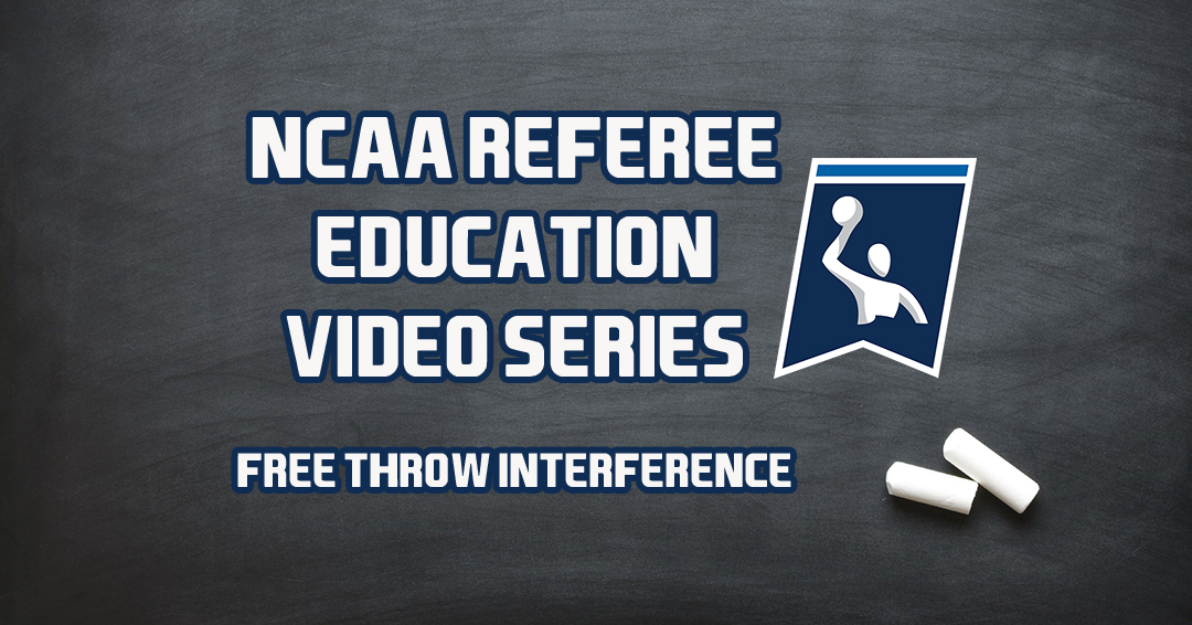 2022-23 National Collegiate Athletic Association Water Polo Training Video: Free Throw Interference