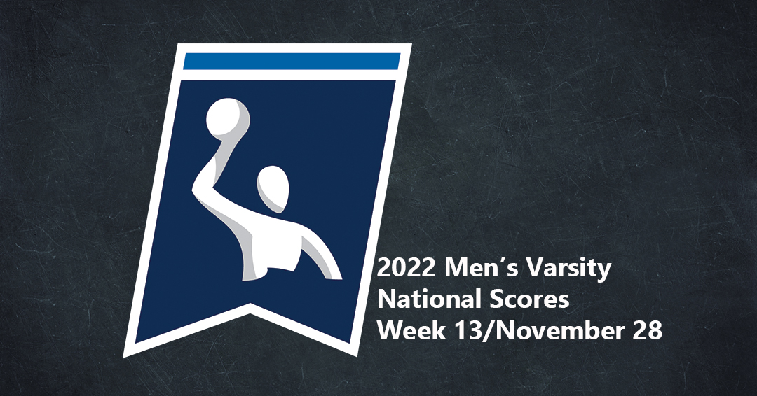Collegiate Water Polo Association Releases 2022 Week 13/November 28 Men’s Varsity Scores