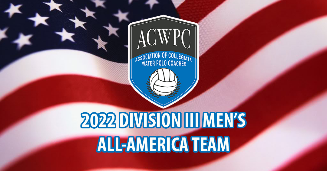 2022 Association of Collegiate Water Polo Coaches Men’s Division III All-America Team Released
