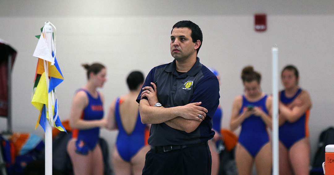 Penn State Behrend Men's & Women's Water Polo Coach Joe Tristan Steps