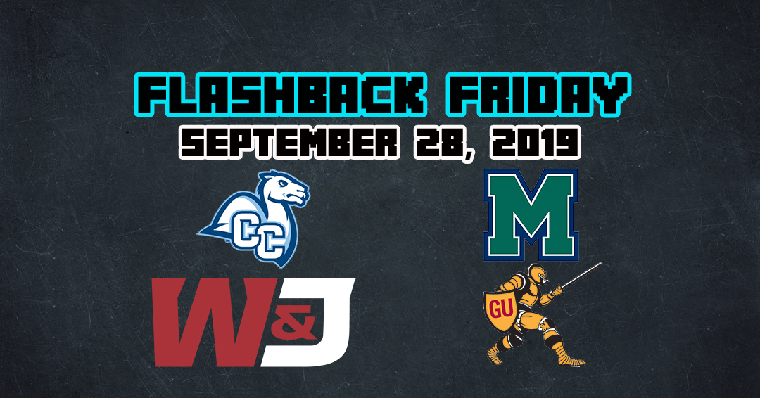 Flashback Friday: Connecticut College vs. Mercyhurst University / Washington & Jefferson College vs. Gannon University (September 28, 2019)
