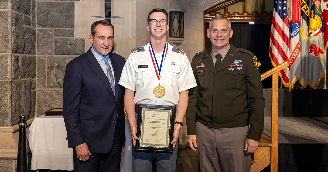 United States Military Academy’s Mason Calbert Receives 17th Annual Mike Krzyzewski Teaching Character Through Sport Award