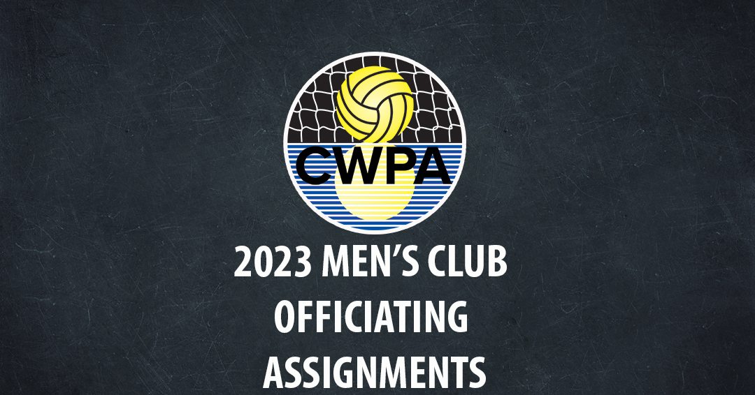 Collegiate Water Polo Association Releases 2023 Men’s Collegiate Club Officiating Assignments
