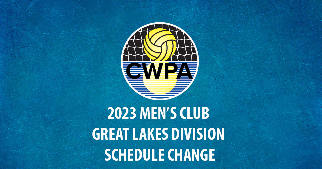 Collegiate Water Polo Association Releases Change to 2023 Men’s Collegiate Club Great Lakes Division Schedule