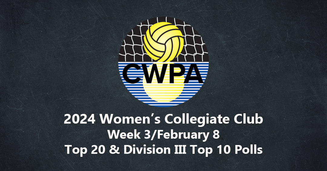 Collegiate Water Polo Association Releases 2024 Week 3 February 8 Women   WomenClubPollDemo 2024Feb82024 