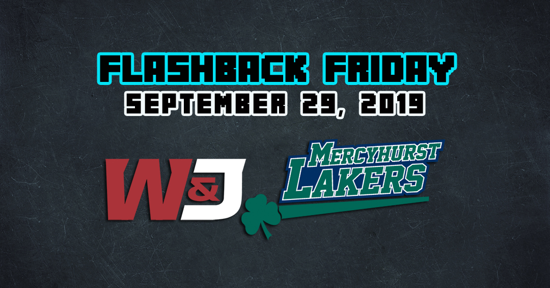 Flashback Friday: Washington & Jefferson College vs. Mercyhurst University (September 29, 2019)