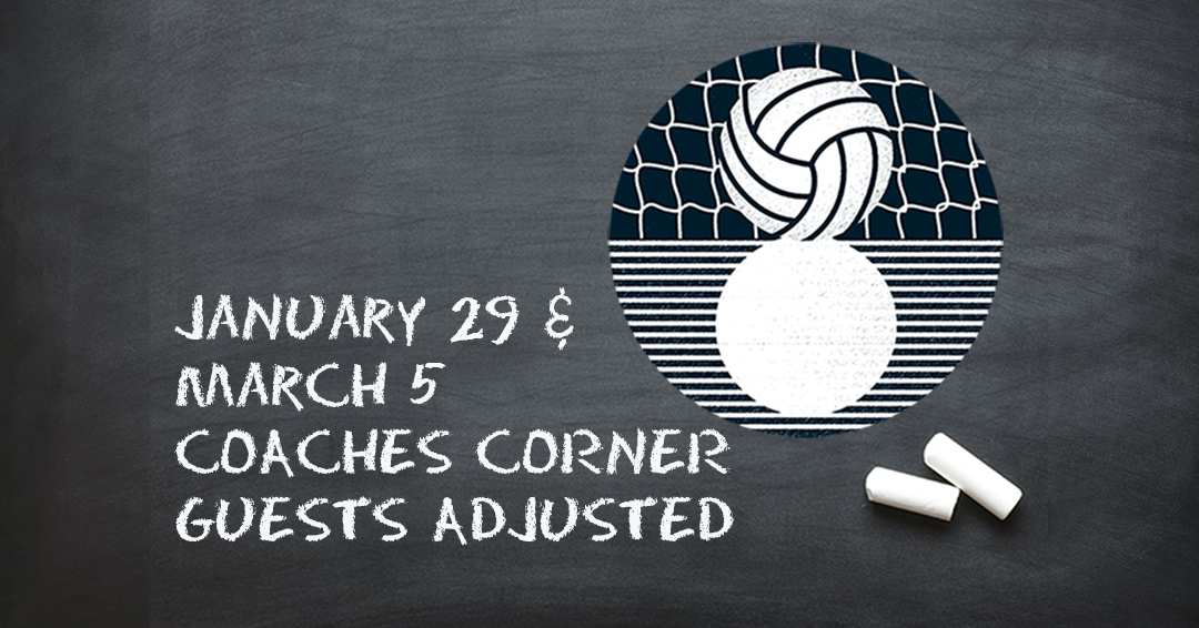 Presenters for January 29 & March 5 Coaches Corner Series Episodes Adjusted; Litvak to Present on March 5