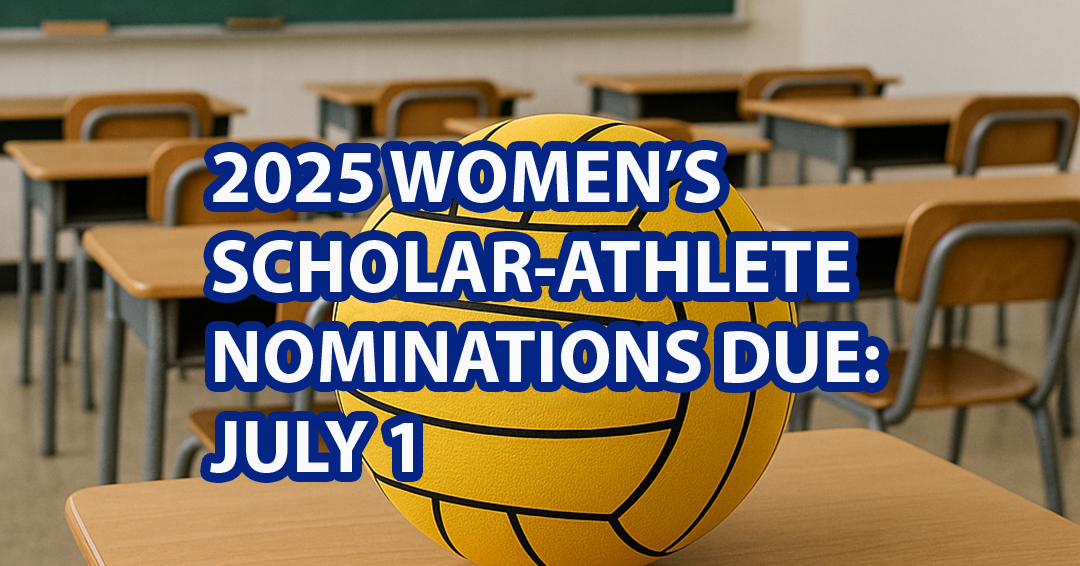 Nominations for 2025 Women’s Collegiate Water Polo Association Scholar-Athlete Teams Due By July 1