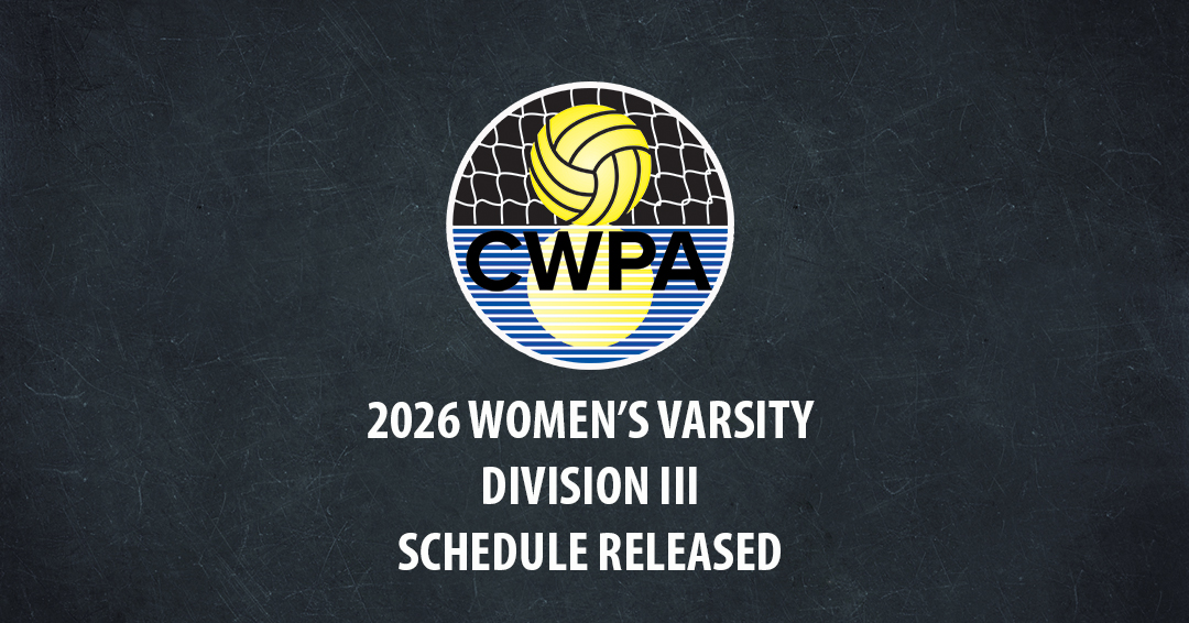 2026 Collegiate Water Polo Association Women’s Division III Schedule Released; Wheaton College to Host CWPA Division III Championship on April 10-12