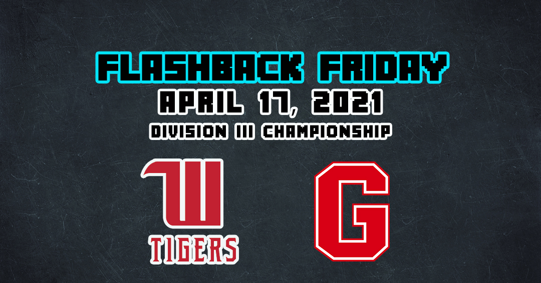 Flashback Friday: Wittenberg University vs. Grove City College (April 17, 2021)
