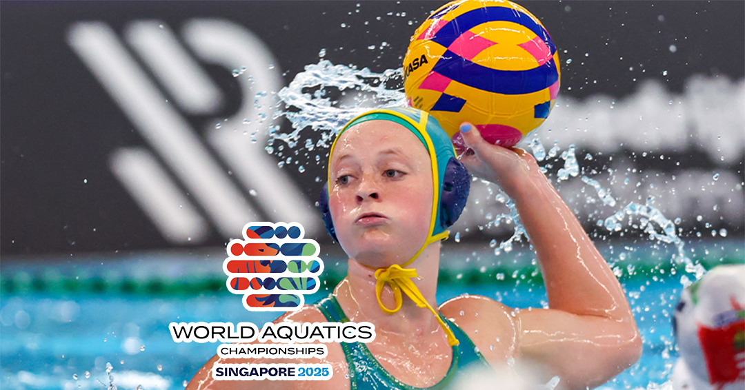 Former University of Michigan Athlete Abby Andrews Scores Twice as Australia Drops Quarterfinal to Greece, 8-7, at 2025 World Aquatics Championship