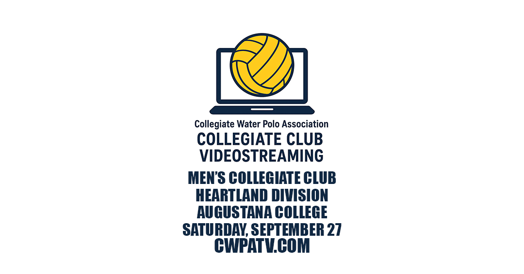 Collegiate Water Polo Association to Stream Six Heartland Division Collegiate Club Games on September 27 at Augustana College