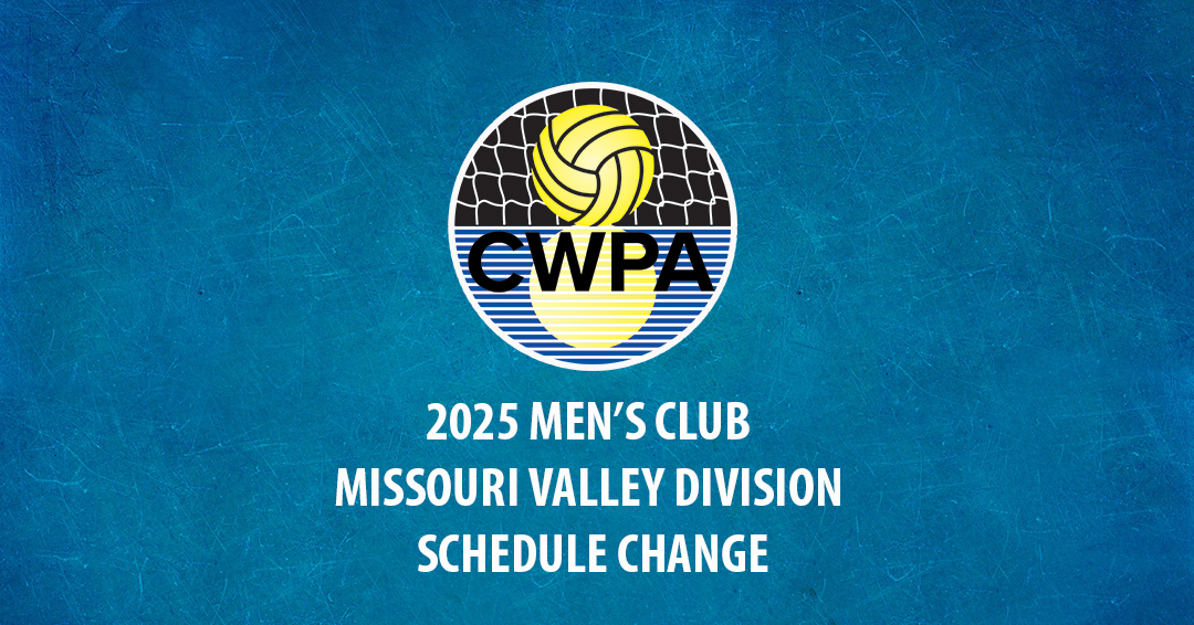 Collegiate Water Polo Association Releases Updated 2025 Men’s Collegiate Club Missouri Valley Division Schedule