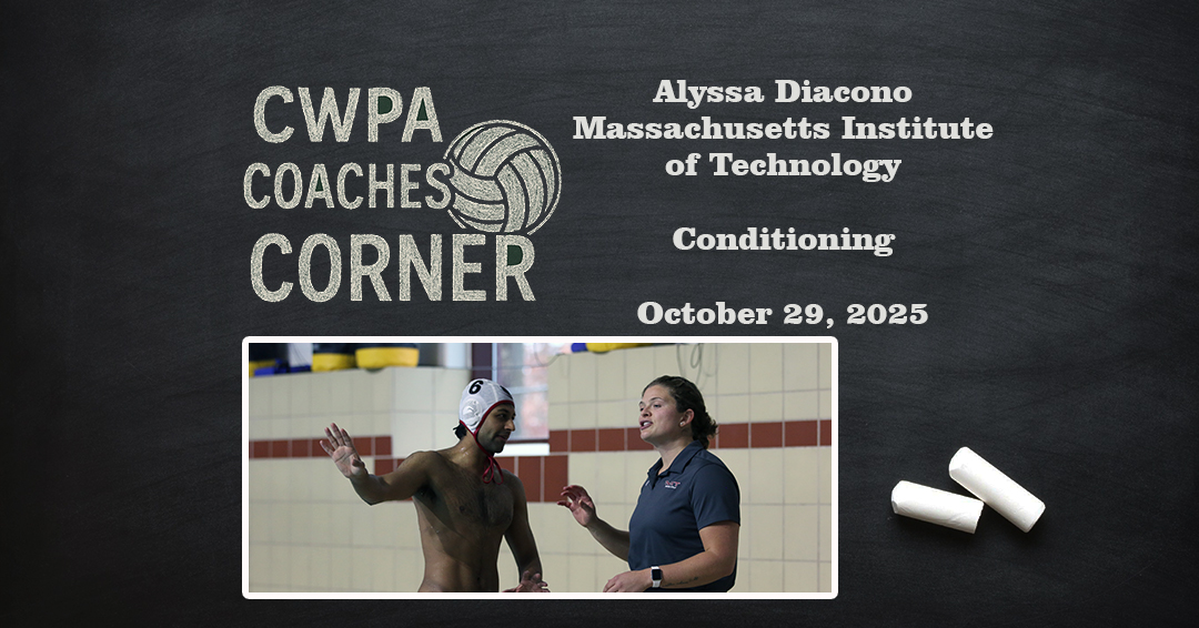 Massachusetts Institute of Technology Head Coach Alyssa Diacono to Discuss Conditioning During October 29 CWPA Coaches Corner