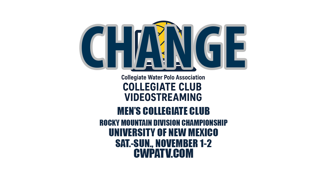 Streaming Change Released for 2025 Men’s Rocky Mountain Division Collegiate Club Championship on November 1-2