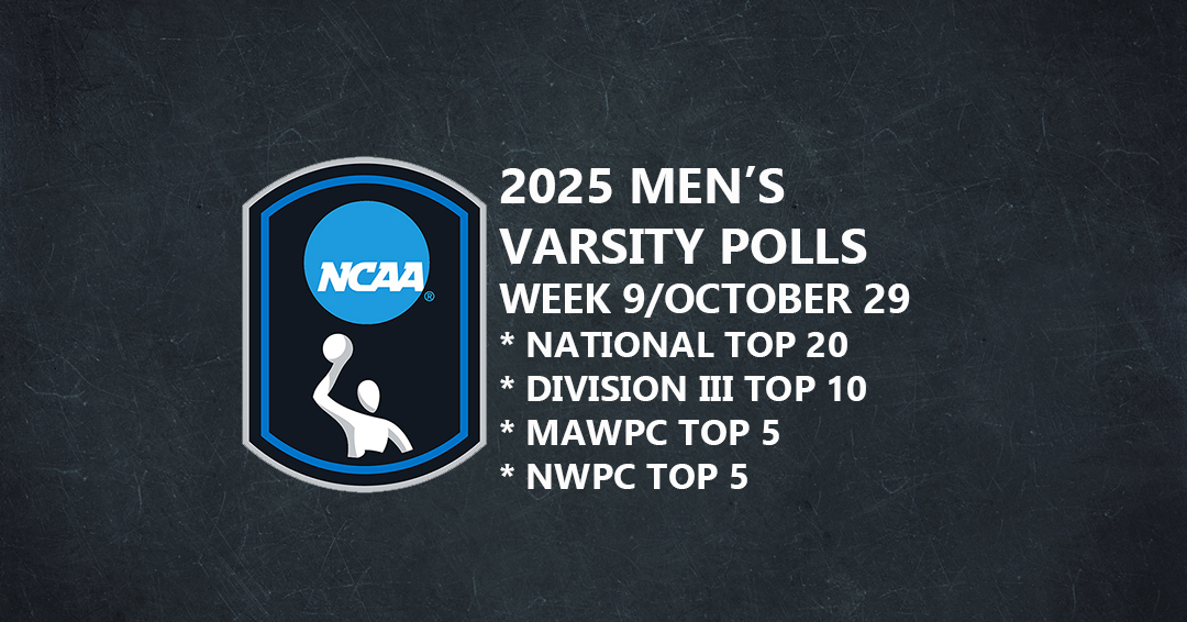 2025 Men’s Varsity Week 9/October 29 Polls Released; The University of Southern California & Claremont-Mudd-Scripps Colleges Remain at No. 1