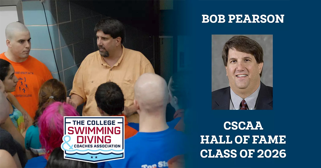 Former Macalester College Swimming/Water Polo Head Coach Dr. Bob Pearson Named to 2026 College Swimming and Diving Coaches Association of America Division III Hall of Fame Class of 2026