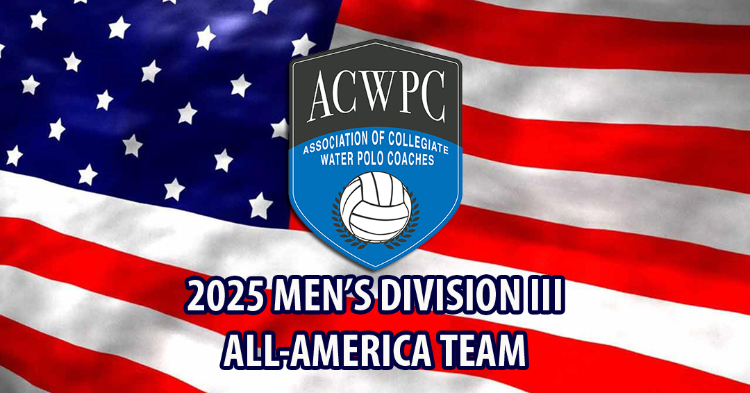 2025 Association of Collegiate Water Polo Coaches Men’s Division III All-America Team Released; Massachusetts Institute of Technology’s Ivatorov & Lightner Among 35 Selections