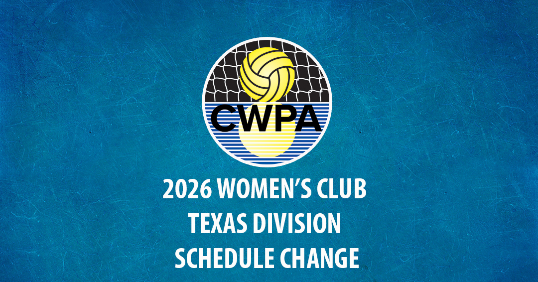 Collegiate Water Polo Association Releases Change to 2026 Women’s Collegiate Club Texas Division Schedule