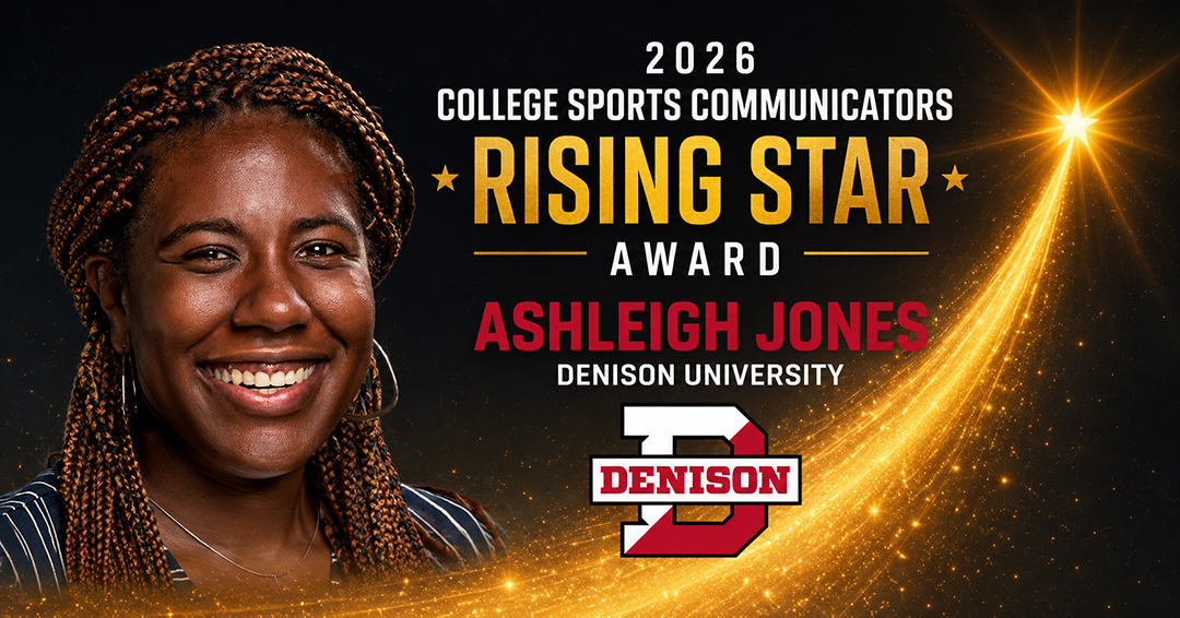 Denison University Director of Athletics Communications Ashleigh Jones Receives 2026 College Sports Communicators Rising Star Award – College Division