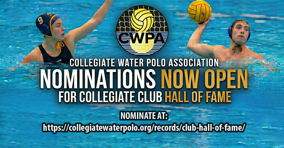 Collegiate Water Polo Association Seeks Nominations for Collegiate Club Hall of Fame