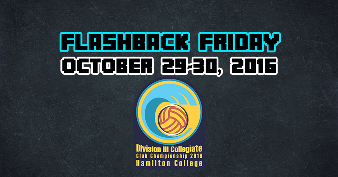 Flashback Friday: 2016 Men’s Division III Collegiate Club Championship at Hamilton College