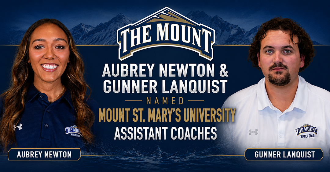 Aubrey Newton & Gunner Lanquist Named Mount St. Mary’s University Assistant Water Polo Coaches