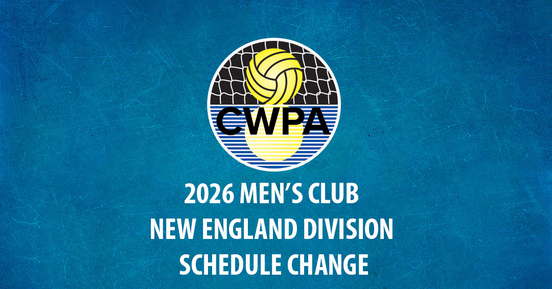 Collegiate Water Polo Association Releases Updated 2026 Men’s Collegiate Club New England Division Schedule