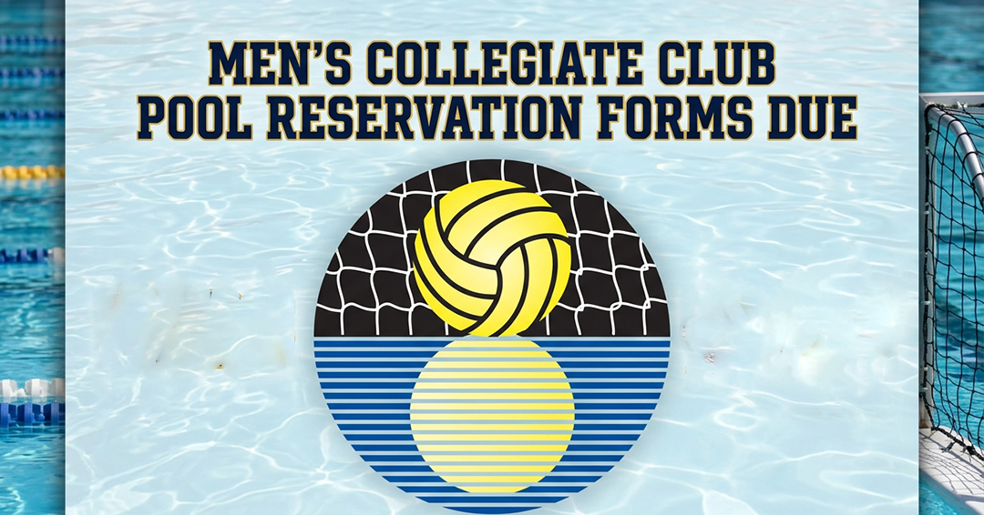2026 Men’s Collegiate Club Host Teams Reminded to Submit Pool Reservation/Confirmation Form