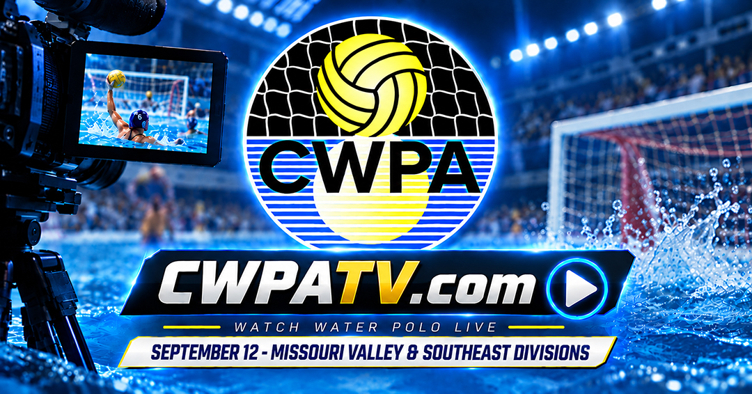 Collegiate Water Polo Association to Stream Seven Missouri Valley Division & 10 Southeast Division Men’s Collegiate Club Games on September 12
