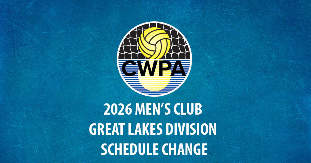 Collegiate Water Polo Association Releases Updated 2026 Men’s Collegiate Club Great Lakes Division Schedule