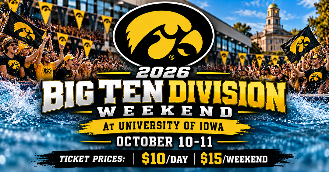 Admission Gate Charge Advisory for Men’s Collegiate Club Big Ten Division Weekend on October 10-11 Weekend at the University of Iowa