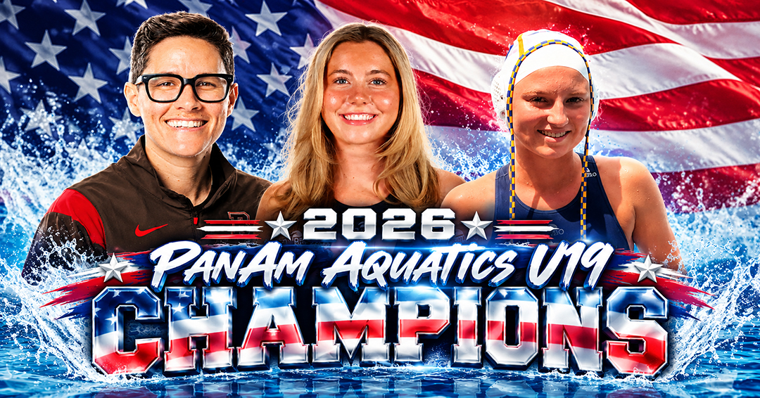 Princeton University’s Didi Evans, Harvard University’s Synnove Robinson & Brown University Women’s Water Polo Coach Jaclyn Puccino Help Team USA Capture 2026 PanAm Aquatics U19 Championship