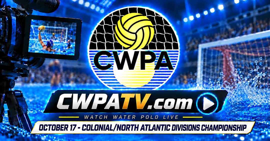 Collegiate Water Polo Association to Stream 10 Colonial/North Atlantic Divisions Championship Men’s Collegiate Club Games on October 17