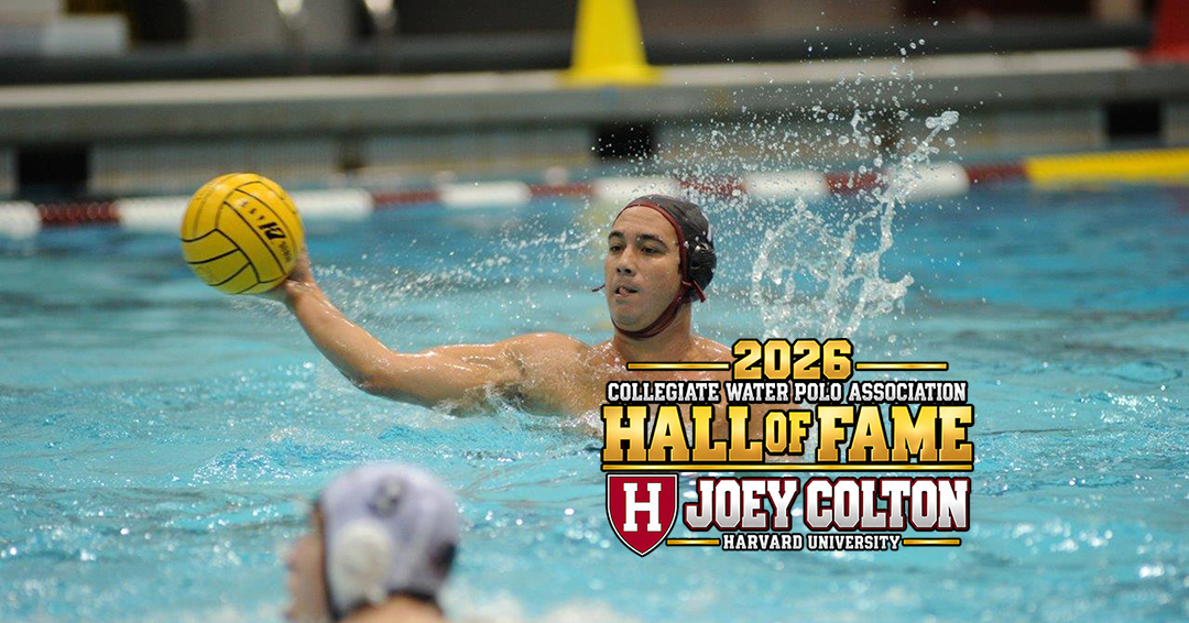 Harvard University Alumnus Joseph Colton ’17 Elected to Collegiate Water Polo Association Hall of Fame; Induction Ceremony Set for November 20 at Harvard