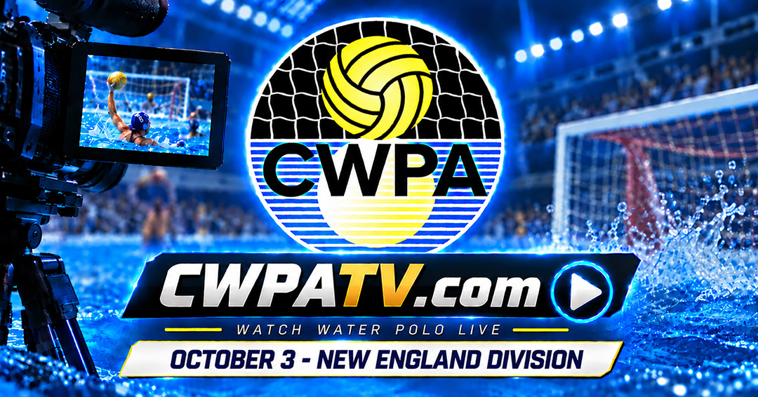 Collegiate Water Polo Association to Stream Six New England Division Men’s Collegiate Club Games on October 3
