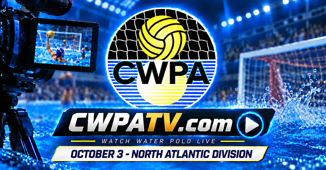 Collegiate Water Polo Association to Stream Six North Atlantic Division Men’s Collegiate Club Games on October 3